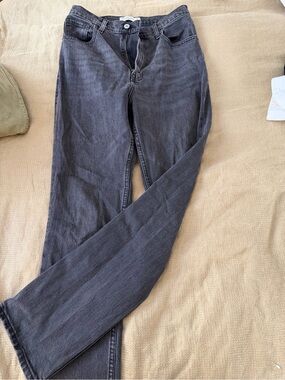 Abercrombie & Fitch Charcoal Gray Straight Jeans